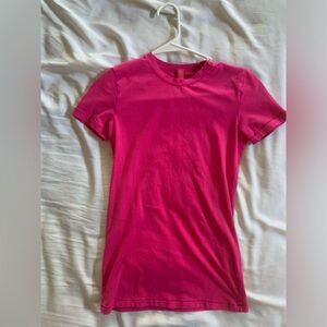 Skims fuchsia Short Sleeve Cotton Jersey Top